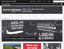 Tablet Screenshot of investdevon.co.uk